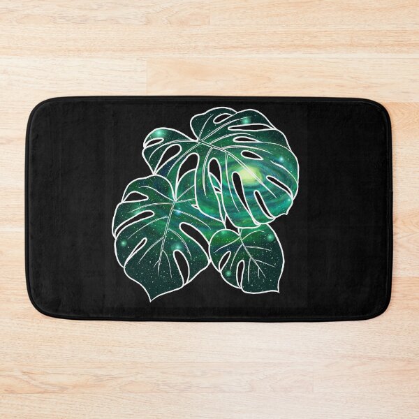Item preview, Monstera Constellation - WHITE OUTLINE ON BLACK designed and sold by EmpressEyrie.