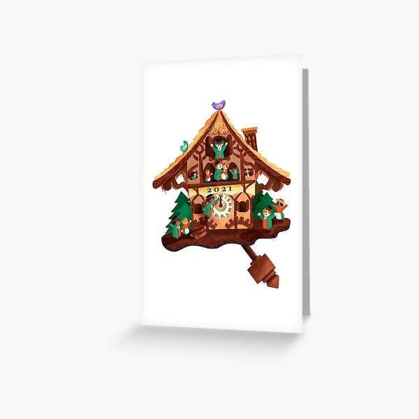 2021 Cuckoo Clock Greeting Card