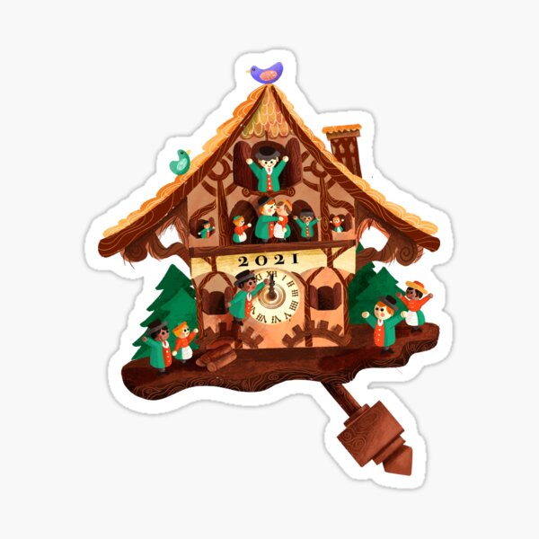 2021 Cuckoo Clock Sticker