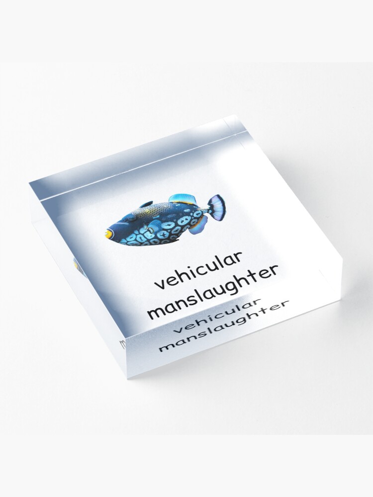 Alternate view of vehicular manslaughter Acrylic Block
