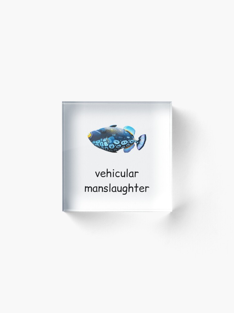 Alternate view of vehicular manslaughter Acrylic Block