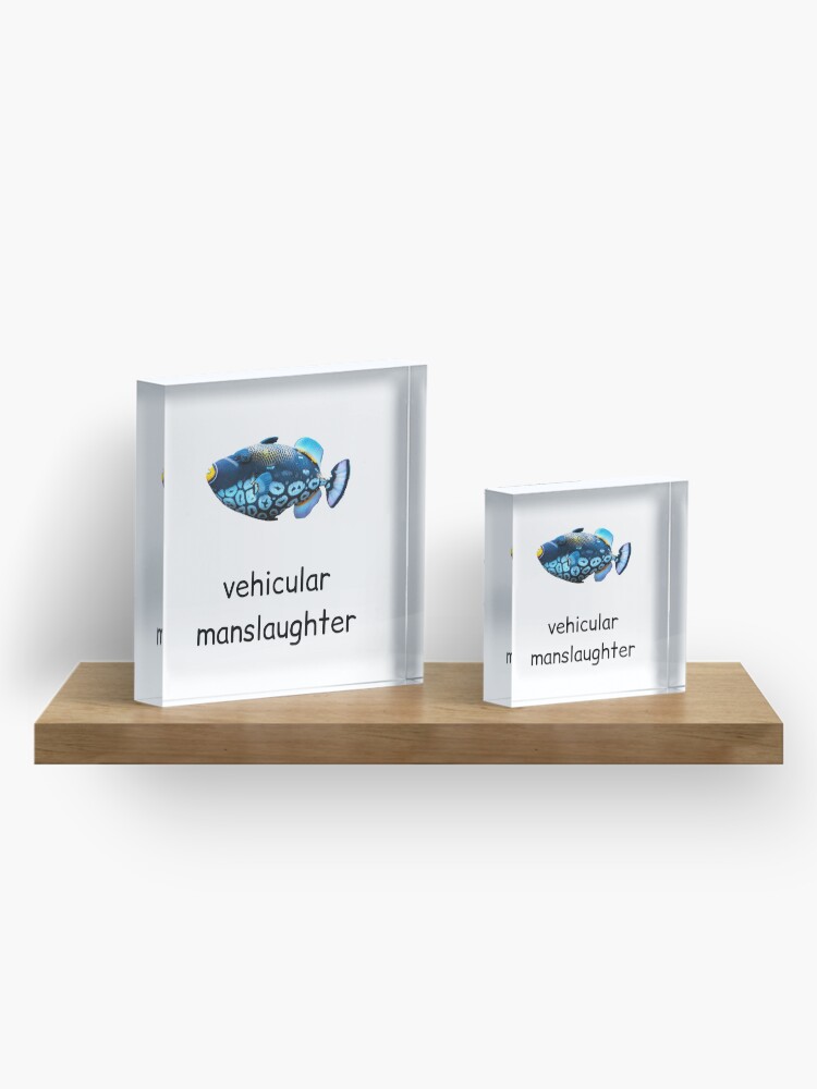 Alternate view of vehicular manslaughter Acrylic Block