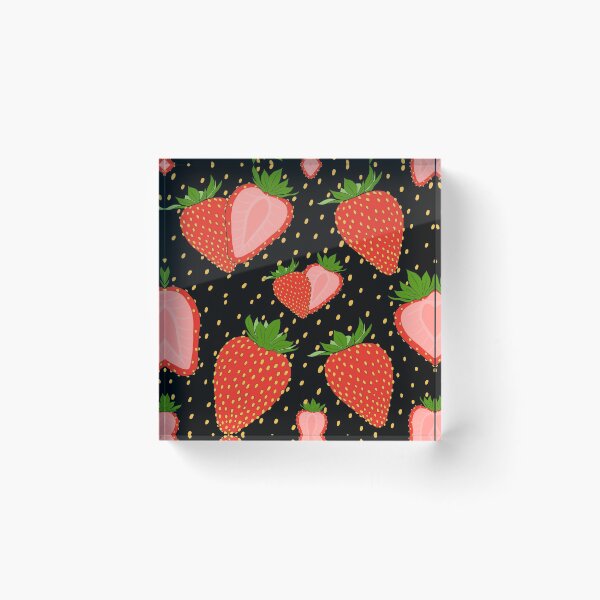 Item preview, Sweet Strawberries - Black designed and sold by SemDesigns1.