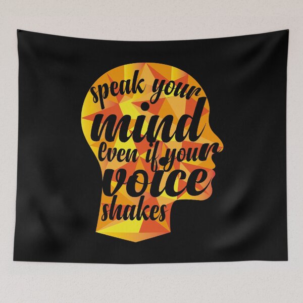 Item preview, speak your mind even if your voice shakes designed and sold by ADAMYASS.