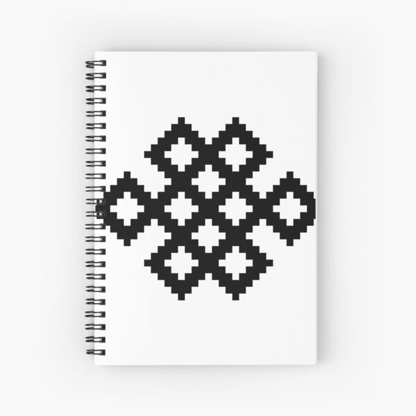 Karma Knot Pattern Spiral Notebook