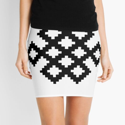 Karma Knot Pattern Mini Skirt