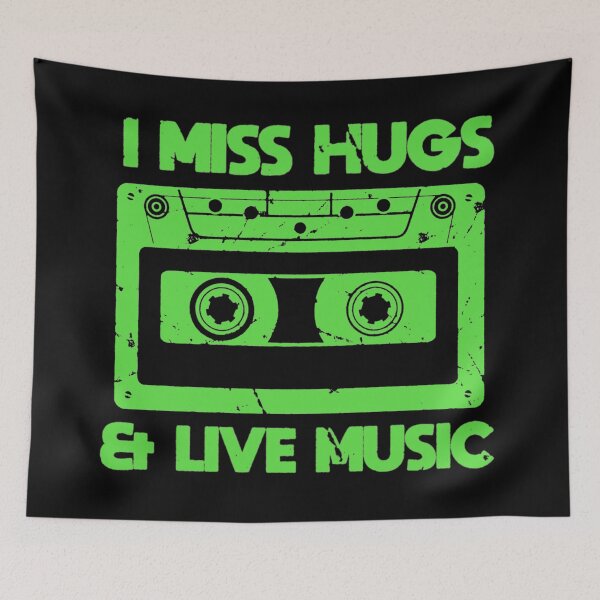 Item preview, I Miss Live Music Cassette Tape designed and sold by FFDoodles.
