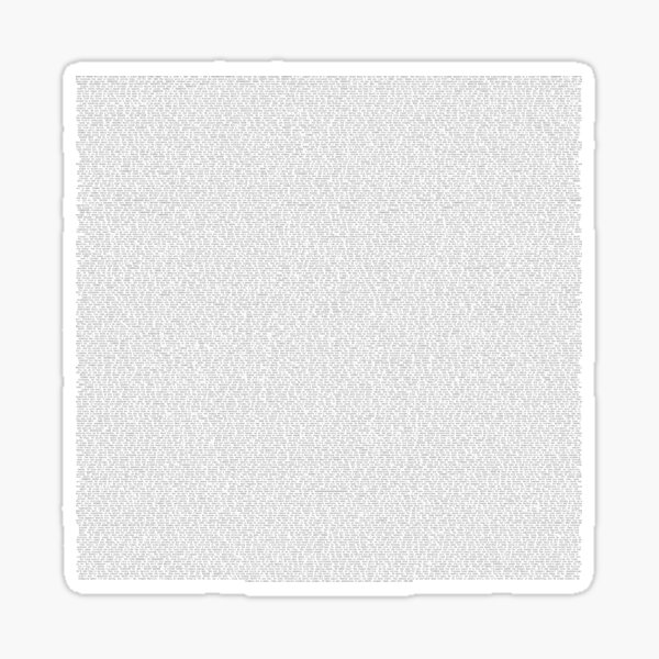 Entire Kung Fu Panda Script Sticker