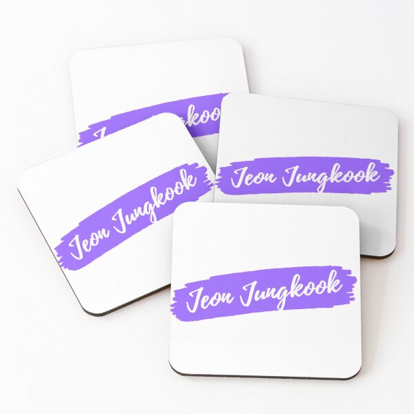 Item preview, BTS Jeon Jungkook Name Sticker designed and sold by TeeShirtVibes.