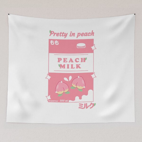 Item preview, aesthetic peach milk box designed and sold by Ghibli.exe.
