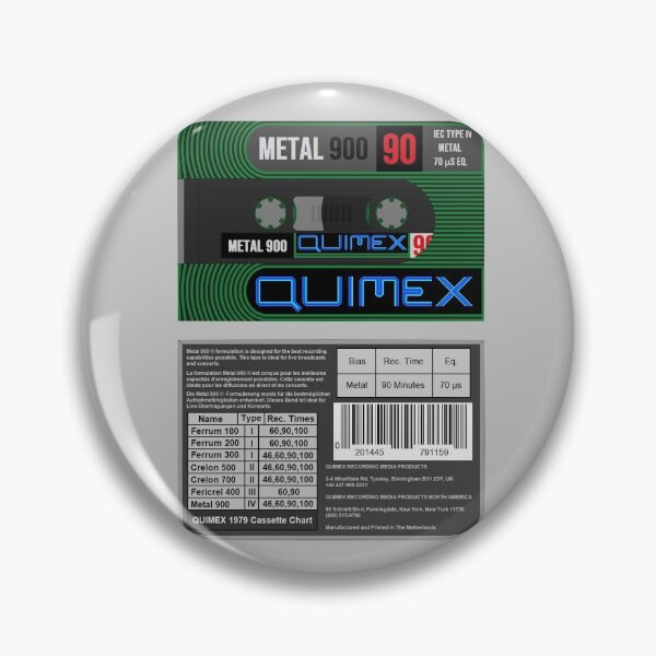 Artikelvorschau, Quimex Metal 900 90 Typ 4 Kassette (Vorder- und Rückseite) entworfen und verkauft von B-96-J.