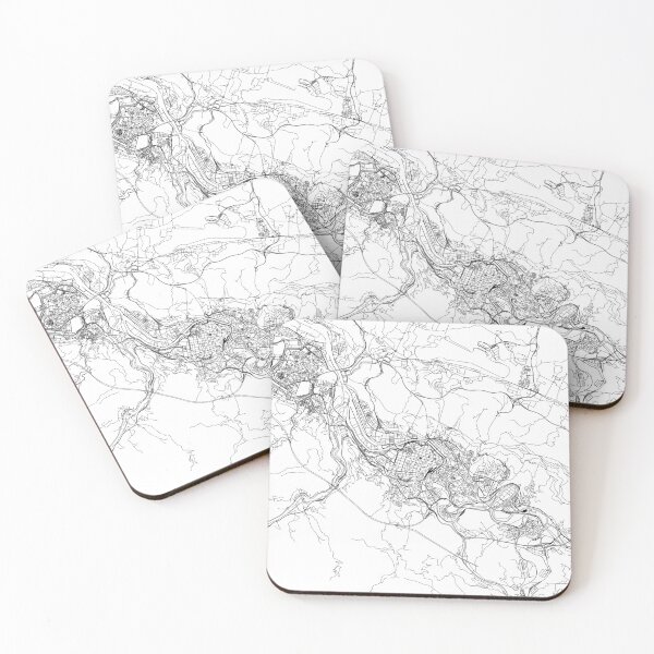 Item preview, Bilbao White Map designed and sold by multiplicitymap.