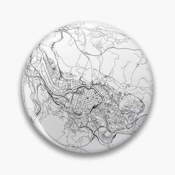 Item preview, Bilbao White Map designed and sold by multiplicitymap.