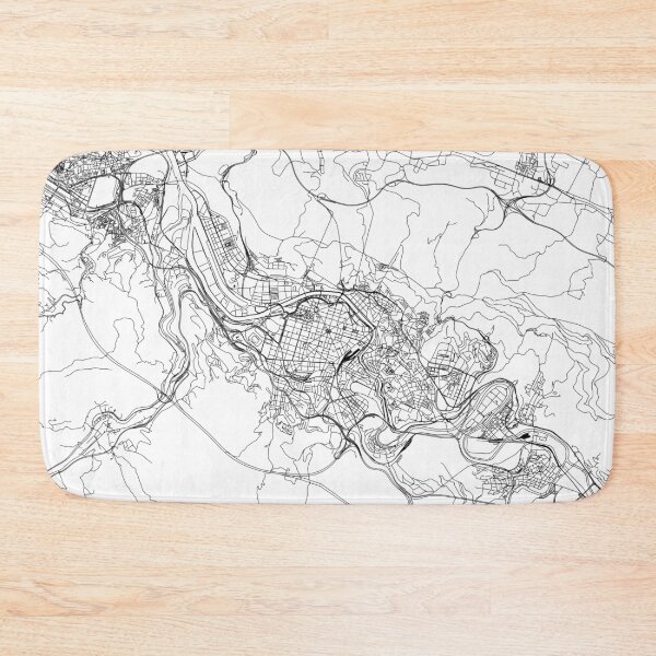 Item preview, Bilbao White Map designed and sold by multiplicitymap.
