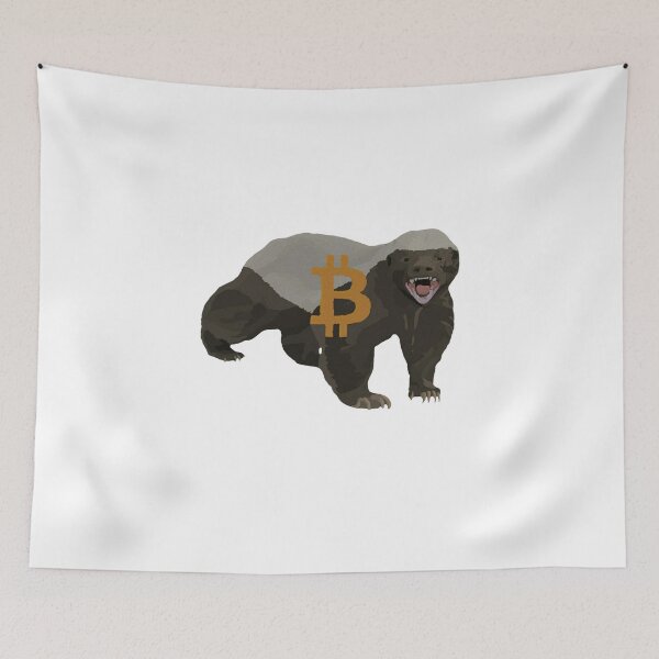 Artikelvorschau, Bitcoin Honey Badger Digital Painting entworfen und verkauft von ChairForce.