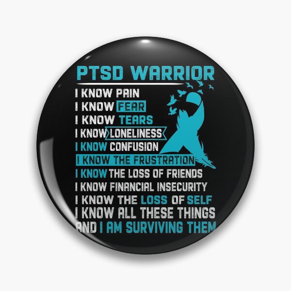 Item preview, I Am PTSD Warrior, I Know All These Things and I Am Surviving Them designed and sold by DianabellShop.