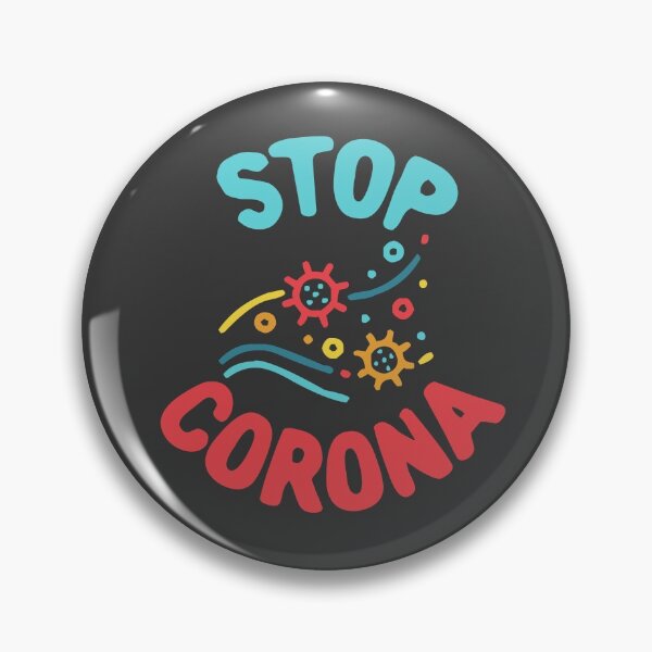 Item preview, Stop Corona, Blizzard Virus - Happy Colors designed and sold by Chubuter.