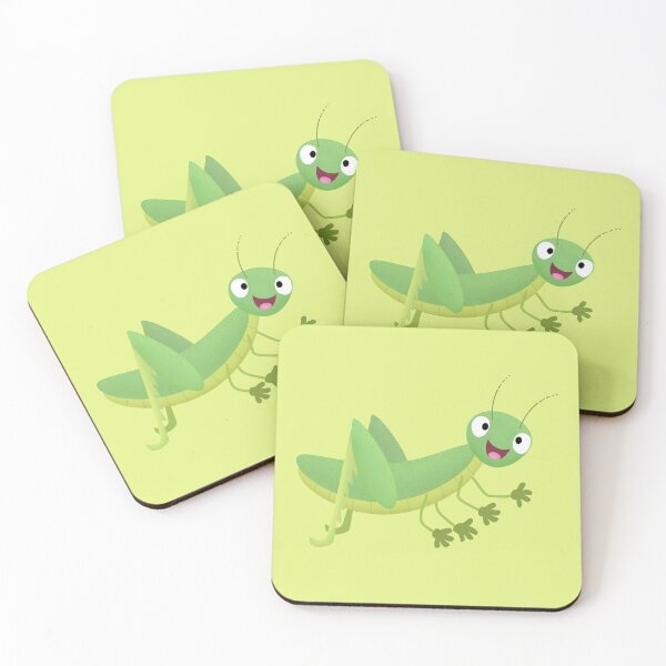Item preview, Dibujos animados de saltamontes feliz verde lindo designed and sold by FrogFactory.