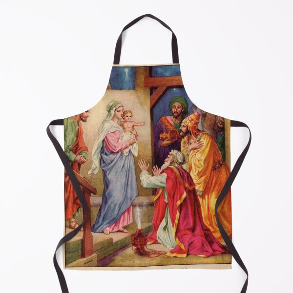 Item preview, Baby Jesus, Mary, Joseph and Magis, Bible illustration designed and sold by The Great Art.