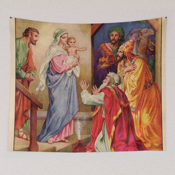 Item preview,  Baby Jesus, Mary, Joseph and Magis, Bible illustration designed and sold by The Great  Art.