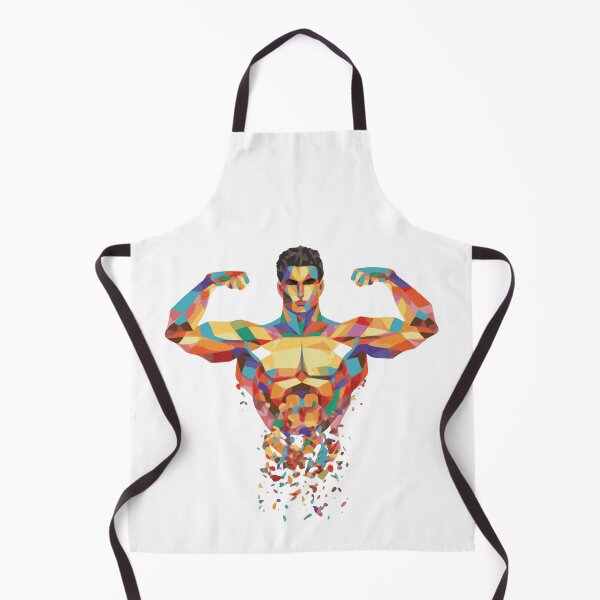 Item preview, Bodybuilder Double Biceps Pose Colorful Artwork  designed and sold by mouad naouiri.