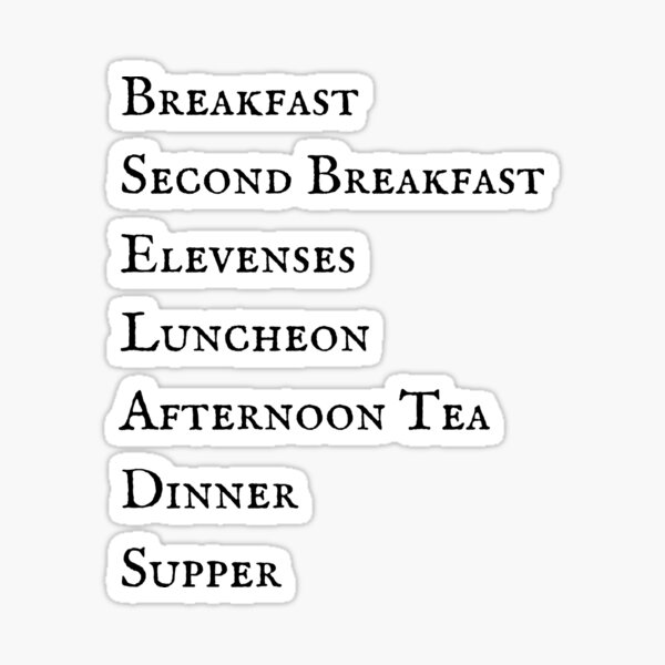 Item preview, Meal Times (black text) designed and sold by keo3.