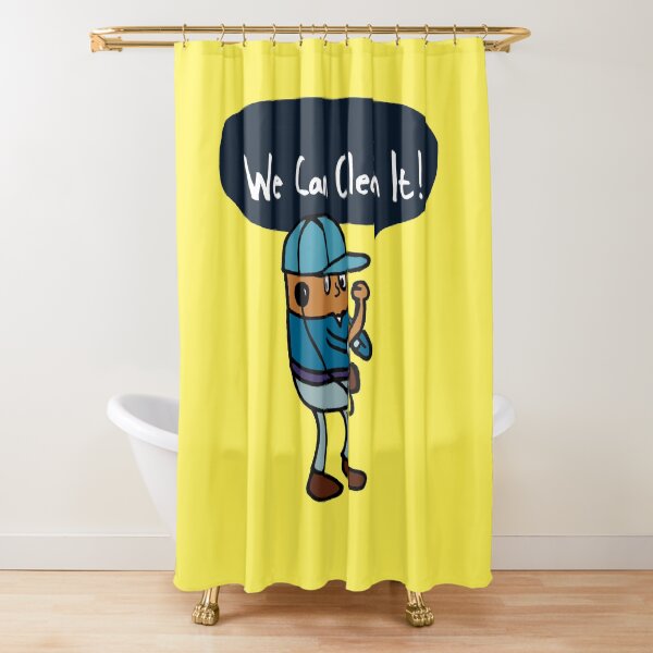 We Can Clean It! Shower Curtain