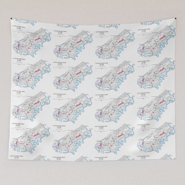 Item preview, OAK RIDGE MANHATTAN PROJECT CLINTON ENGINEER WORKS MAP designed and sold by 110and220.