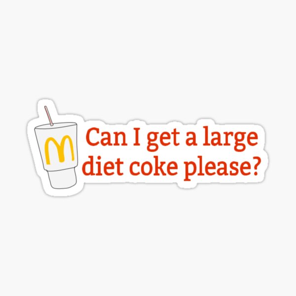 Coca de dieta Mcdonalds Pegatina