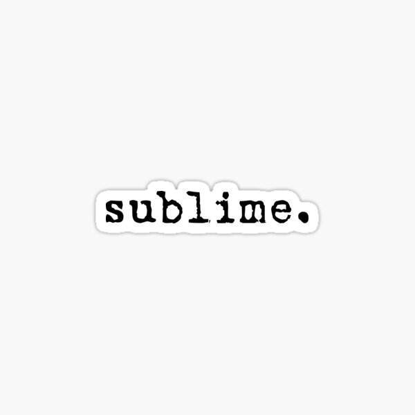 sublime. Sticker