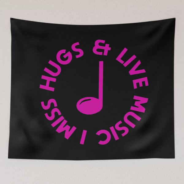Item preview, I Miss Hugs and Live Music designed and sold by FFDoodles.
