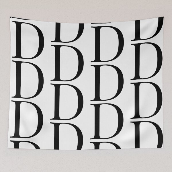 Item preview, Letter D in a Classic Font designed and sold by Kaitlyn Hart.