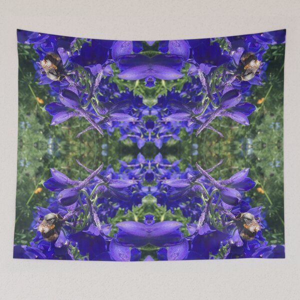 Item preview, Botanical, Divine - Bee Bumbling Blue, Summertime II designed and sold by RoseAromas.