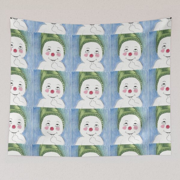 Item preview, Jacques Frost Snowman with Rosy cheeks and a Green Toboggan  designed and sold by AliCatOriginals.