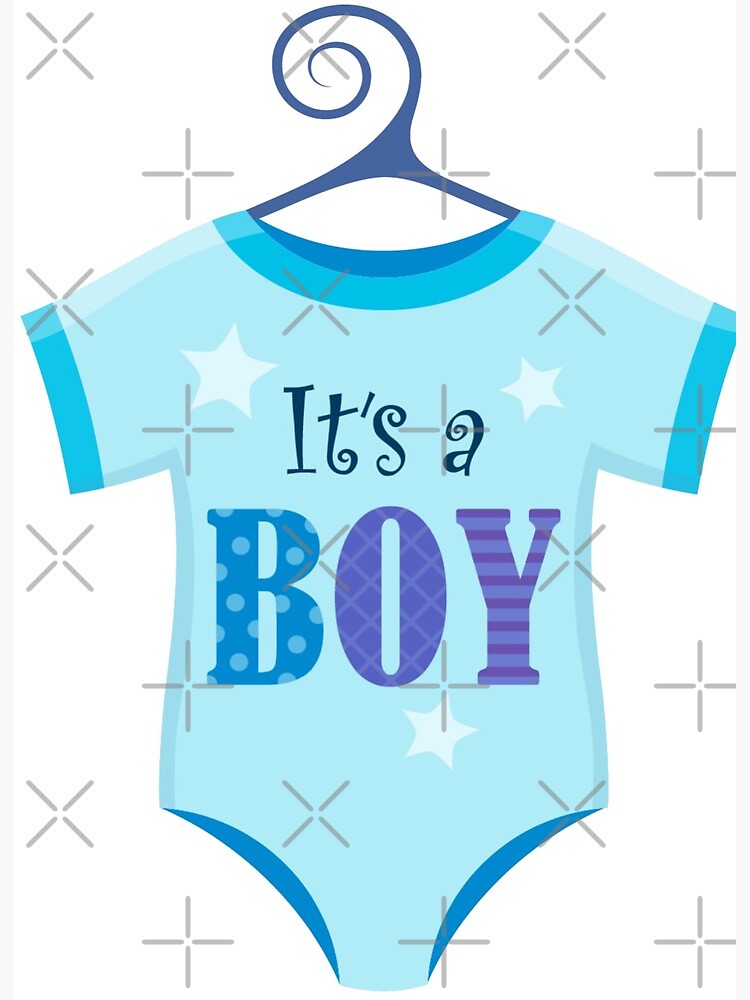 It's a boy baby gender reveal Art Board Print for Sale by tktkr