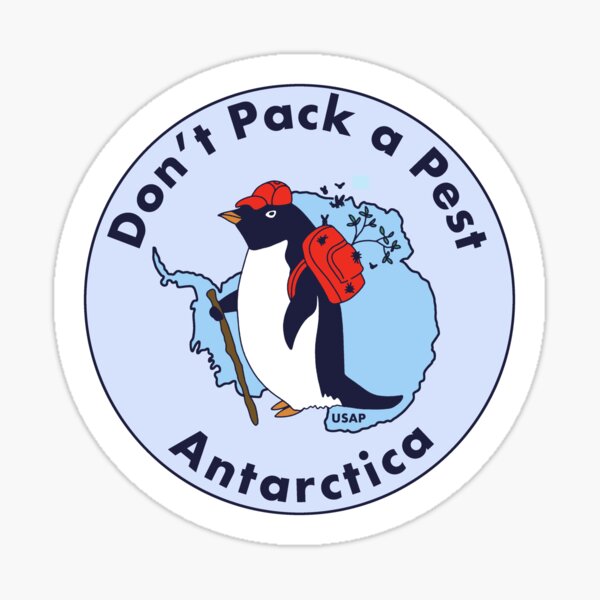 Item preview, McMurdo Antarctica Penguin T Shirt, Sticker designed and sold by MEKR.