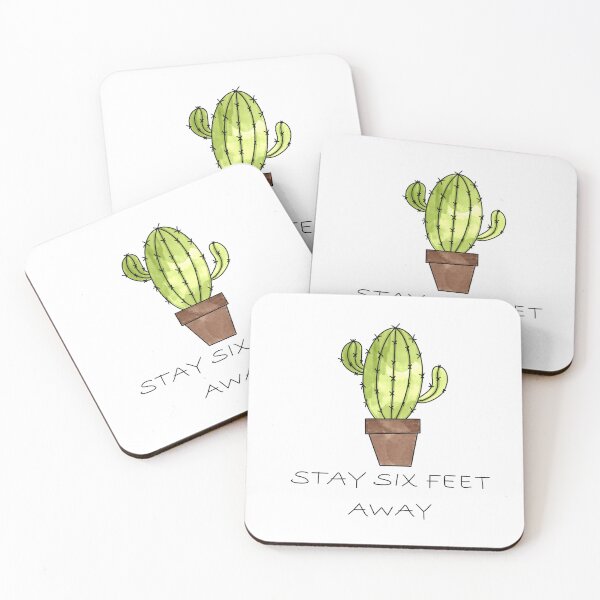 Item preview, Stay Six Feet Away designed and sold by anagoldpez.