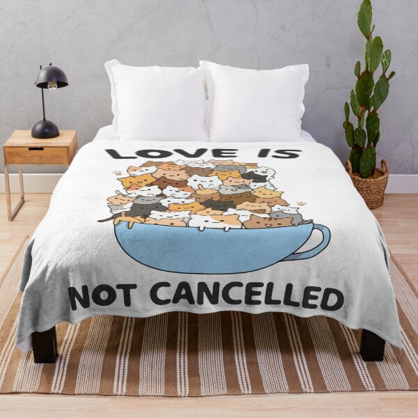Item preview, Love Is Not Cancelled Cute Cats designed and sold by designbychow.