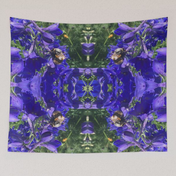 Item preview, Botanical, Divine - Bee Bumbling Blue, Summertime V designed and sold by RoseAromas.