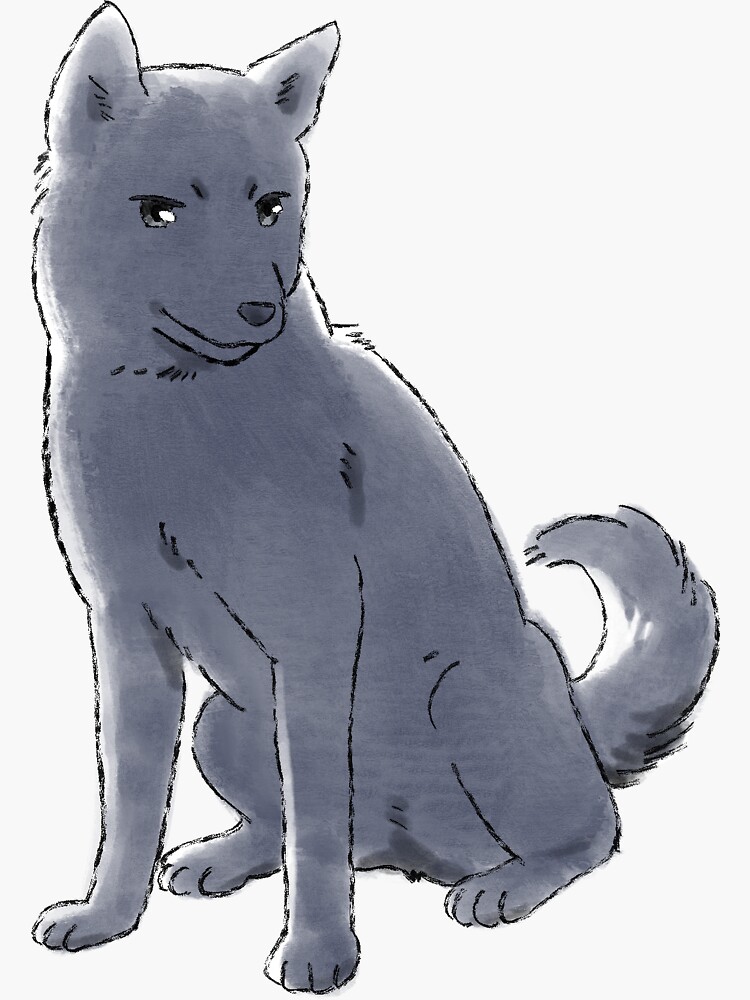 "Fruits Basket Shigure Zodiac Dog" Sticker for Sale by burgundybadger