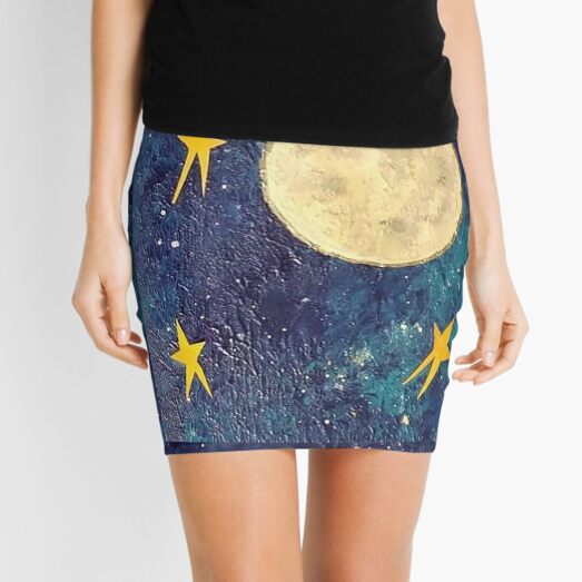 Moon and Stars Mini Skirt