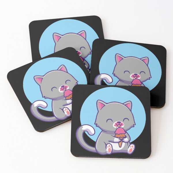 Item preview, Cute cat eating Ice cream funny cat eating Ice cream designed and sold by Cutefy.