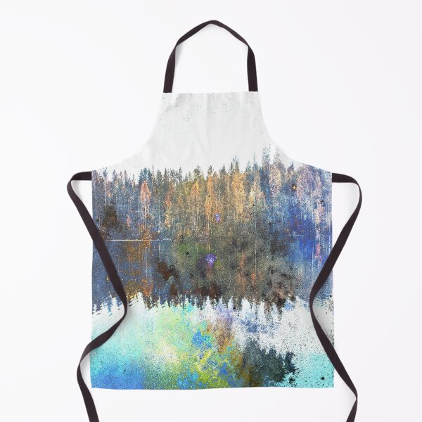 Item preview, Mirrored Reflection Lake and Tree Landscape designed and sold by Punderstandable.