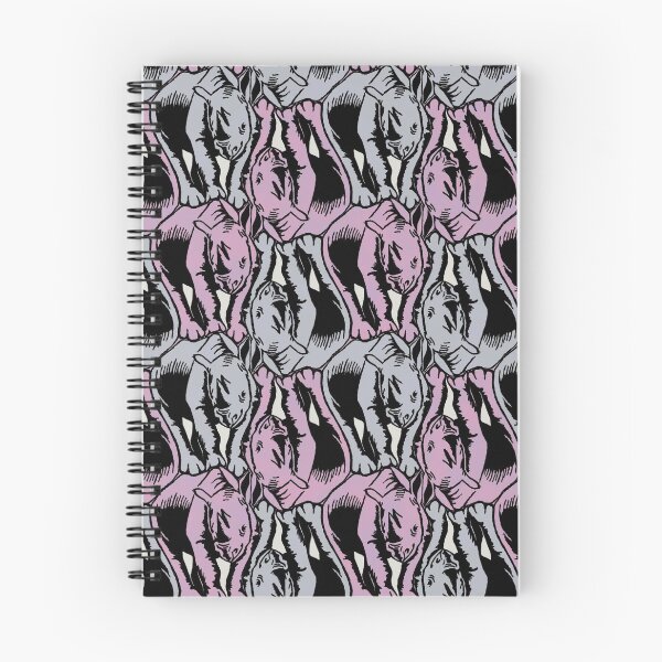 Item preview, Black Rhino Tessellation - pink and gray designed and sold by jeanneius.