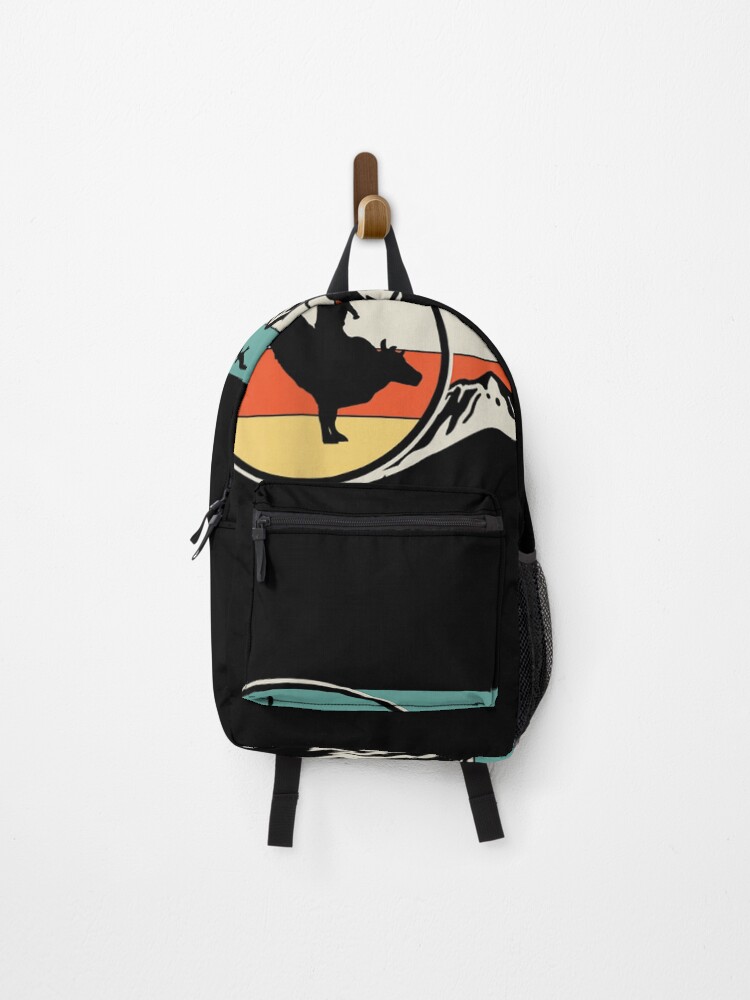 Thumbnail 1 of 3, Backpack, Bull Riding Cowboy Rodeo Western Country designed and sold by rebeccapicker.