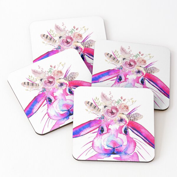 Item preview, Pink Boho Bunny  designed and sold by Linda  Hammond.
