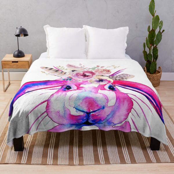 Artikelvorschau, Pink Boho Bunny entworfen und verkauft von Linda  Hammond.