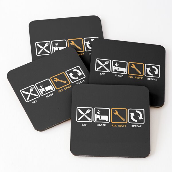 Item preview, Eat, Sleep, Fix Stuff, Repeat designed and sold by rebeccapicker.