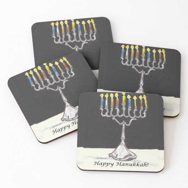 Item preview, Menorah Hanukkah designed and sold by AliCatOriginals.