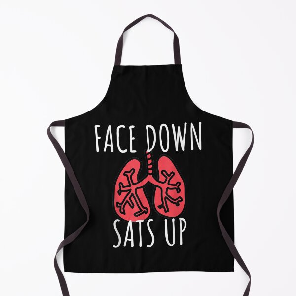 Item preview, Face Down Sats Up,Funny Cute ICU Nurse Respiratory Therapist designed and sold by rebeccapicker.